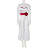 Elegant Halloween Ghost Bride Cosplay Costume - White Long Princess Dress for Carnival Parties - Halloweez