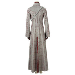 Halloweez Daenerys Targaryen Cosplay Costume - Women's Elegant Long Sleeve Dress with Brooch for Special Events - Halloweez