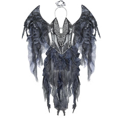Elegant Halloweez Gothic Angel Costume | Perfect for Halloween & Stage Performances - Halloweez