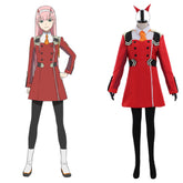 Stunning Halloweez Zero Two Code:002 Uniform Cosplay Dress in Red - Halloweez