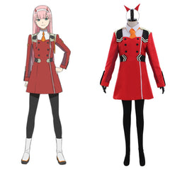 Stunning Halloweez Zero Two Code:002 Uniform Cosplay Dress in Red - Halloweez