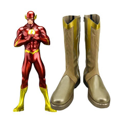 The Flash Season 8 Golden Boots Cosplay Shoes for TV Show Fans - Halloweez