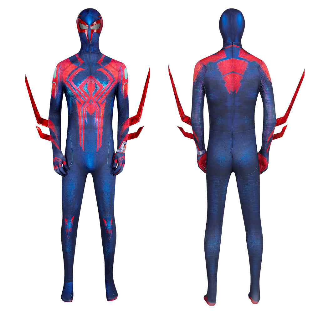 Spider-Man 2099 Cosplay Suit - Across the Universe Jumpsuit Full Set for Halloween - Halloweez