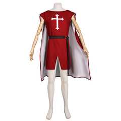 Medieval Knights Templar Crusader Cloak Cosplay Costume for Halloween and Performance - Halloweez