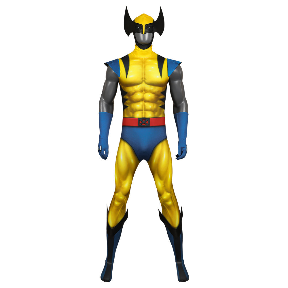 Halloweez Wolverine X-Men Cosplay Costume - Bodysuit, Mask & Claws for Fans - Halloweez