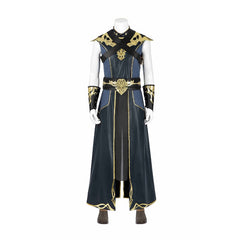 Halloweez Male White Dragonborn Sorcerer BG3 Cosplay Costume Set with Shoes - Halloweez