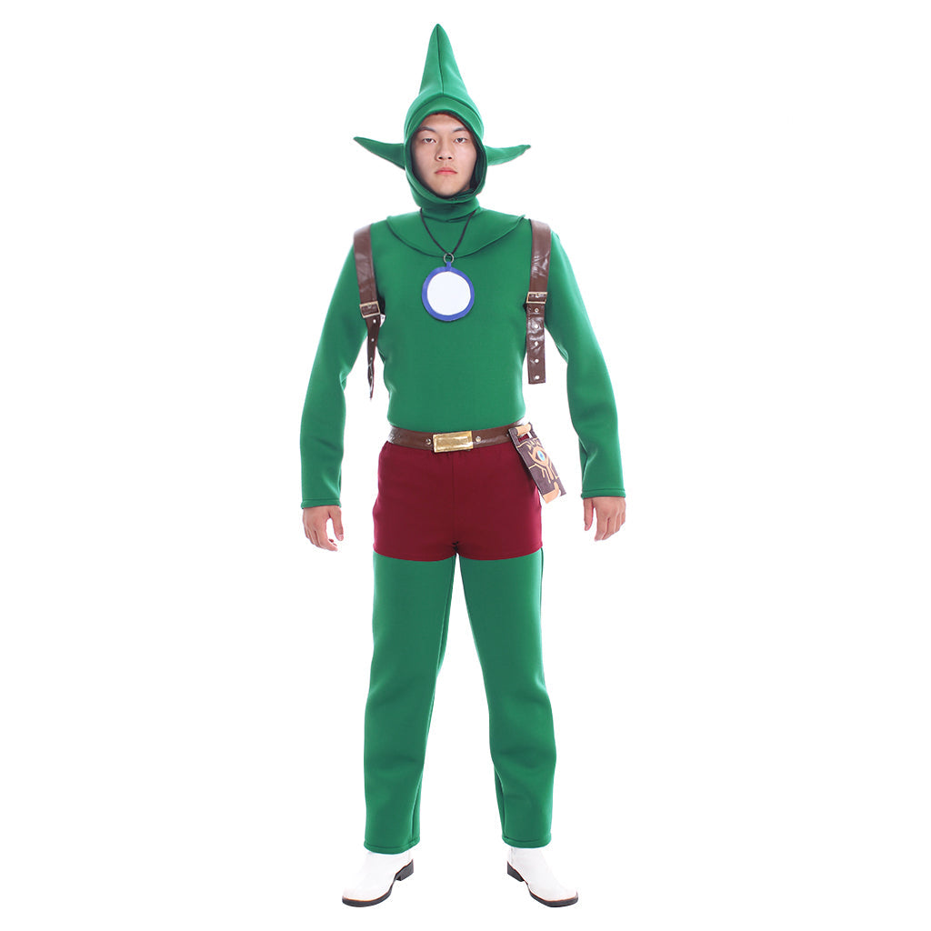 Halloweez Princess Zelda Link Cosplay Costume – Enchanting Green Fairy Adventure Outfit for Enthusiasts - Halloweez