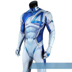 Marvel Rivals Mister Fantastic Cosplay Costume, Fantastic Four Superhero Tight Bodysuit for Men Halloween Role Play Outfit | Halloweez