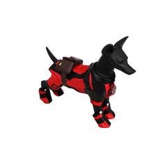 Halloweez Deadpool Dog Cosplay Costume - Stylish Superhero Pet Outfit for Halloween & Parties - Halloweez