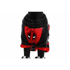 Halloweez Deadpool Dog Cosplay Costume - Stylish Superhero Pet Outfit for Halloween & Parties - Halloweez