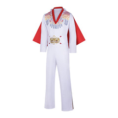 Elvis Presley Rock and Roll Cosplay Costume for Halloween Party and Stage Performance - Halloweez