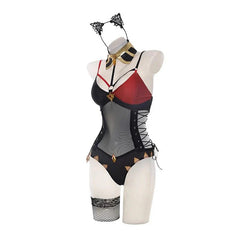 Halloweez Dehya Bunny Girl Outfit - New Original Sexy Lace-up Jumpsuit for Women - Halloweez