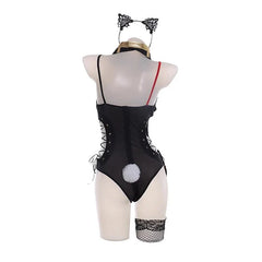 Halloweez Dehya Bunny Girl Outfit - New Original Sexy Lace-up Jumpsuit for Women - Halloweez