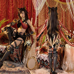 Halloweez Cosplay Costume - Genshin Impact Dehya Sexy Carnival Uniform for Women - Full Set - Halloweez