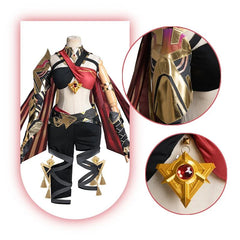 Halloweez Cosplay Costume - Genshin Impact Dehya Sexy Carnival Uniform for Women - Full Set - Halloweez