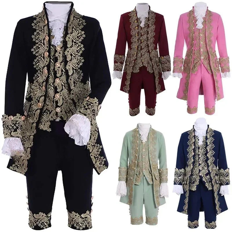 Elegant Victorian King Prince Costume for Men – Luxurious Halloweez Theater Cosplay Suit - Halloweez