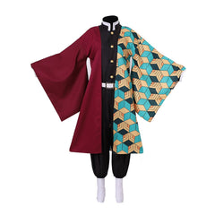 Halloweez Demon Slayer Giyuu Cosplay Kimono Robe Uniform Outfit - Halloweez