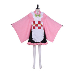 Halloweez Nezuko Kamado Maid Cosplay Costume | Unique Anime-Inspired Fancy Dress - Halloweez