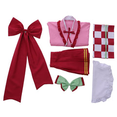 Halloweez Kanroji Mitsuri Cosplay Outfit - Authentic Japanese Kimono Lolita Dress - Halloweez