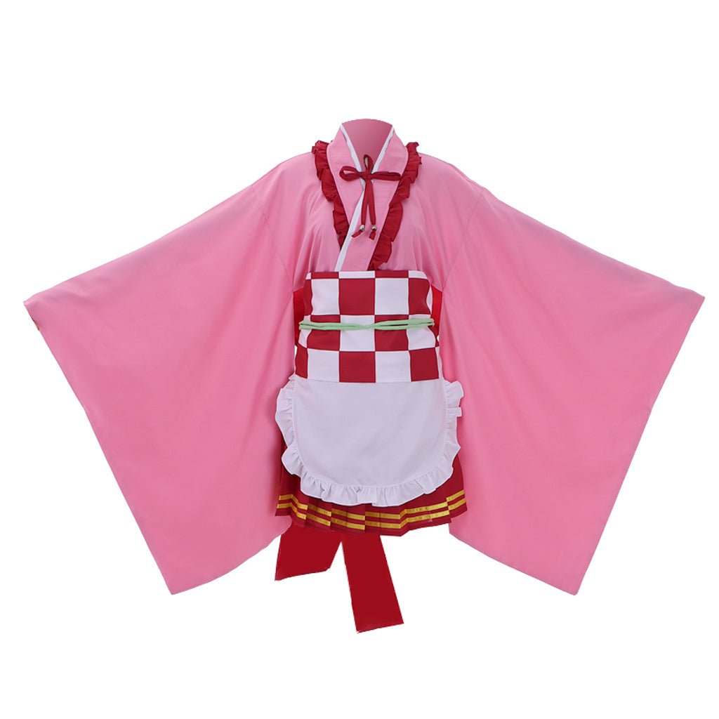 Halloweez Kanroji Mitsuri Cosplay Outfit - Authentic Japanese Kimono Lolita Dress - Halloweez