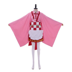 Halloweez Kanroji Mitsuri Cosplay Outfit - Authentic Japanese Kimono Lolita Dress - Halloweez