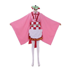 Halloweez Kanroji Mitsuri Cosplay Outfit - Authentic Japanese Kimono Lolita Dress - Halloweez