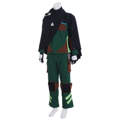Halloweez Detroit: Become Human Ralph Cosplay Costume - Green Uniform for Adult Men | Full Set - Halloweez