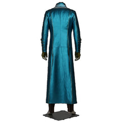 Halloweez Vergil Leather Trench Coat - Premium Devil May Cry Cosplay for Halloween - Halloweez