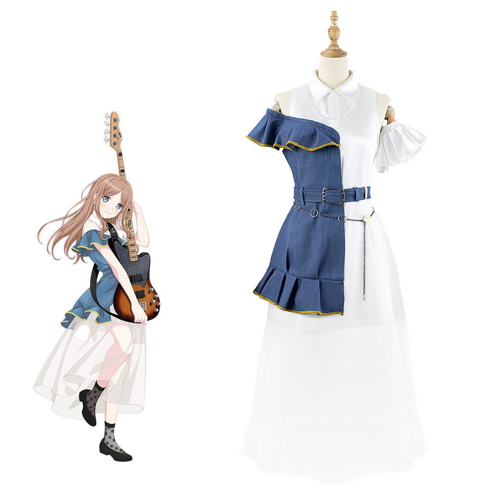 BanG Dream! Nagasaki Soyo Cosplay Costume - Anime Cowgirl Dress Irregular Outfit - Halloweez