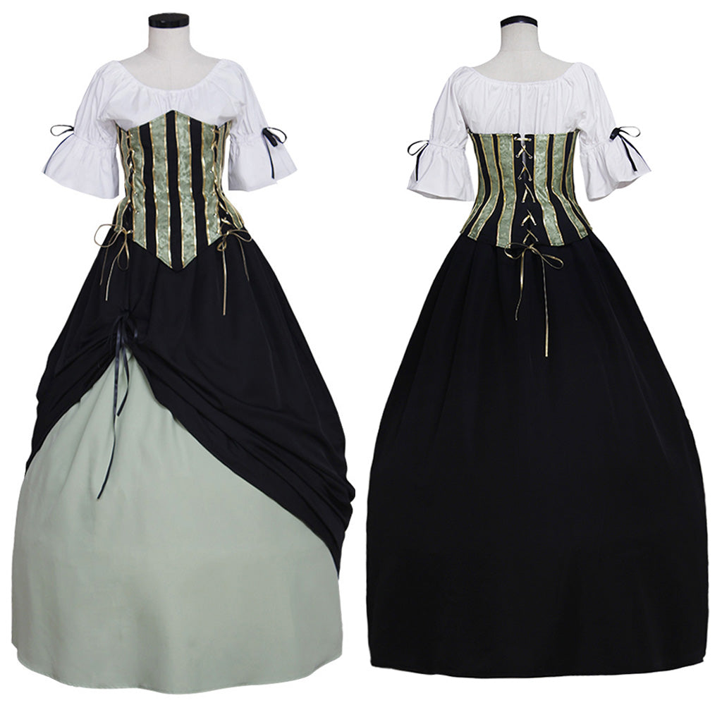 Elegant Halloweez Vintage European Medieval Victorian Renaissance Dress for Women - Halloweez