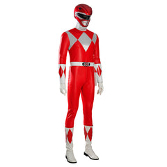 Halloweez Red Ranger Suit - Authentic Power Rangers Cosplay Jumpsuit - Halloweez