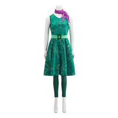 Halloweez Disgust Cosplay Dress | Premium Green Adult Outfit for Women | Perfect for Halloween and Birthday Parties - Halloweez
