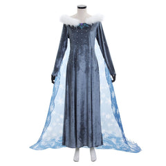 Halloweez Elsa Velvet Princess Dress | Women’s Cosplay & Performance Costume for Halloween - Halloweez