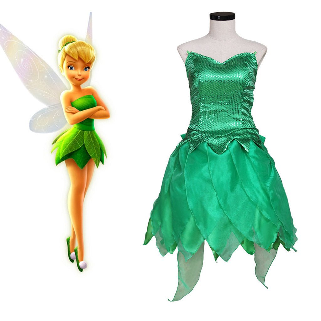 Halloweez Tinker Bell Cosplay Costume | Magical Fairy Dress for Halloween & Cosplay - Halloweez