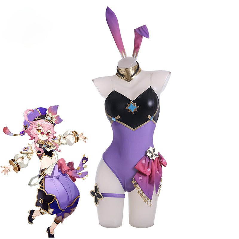 Halloweez Dori Bunny Girl Costume - Genshin Impact Sexy Women Jumpsuit Full Set - Halloweez