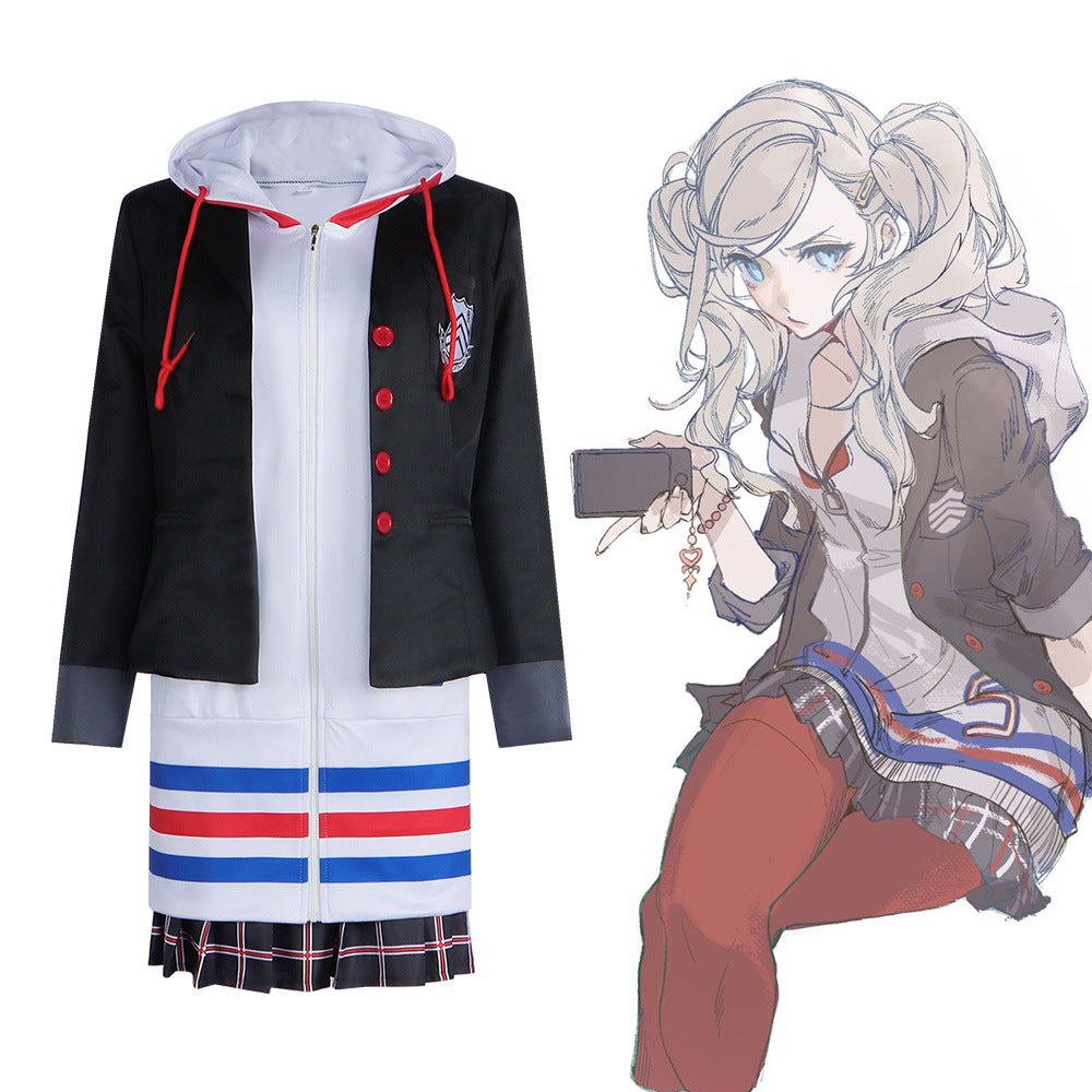 Persona 5 Phantom Thieves Takamaki Ann Cosplay Costume JK Uniform - Halloweez