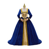 Tudor Era Gown Cosplay Costume – Elegant Historical Dress for Renaissance Fairs & Reenactments - Halloweez