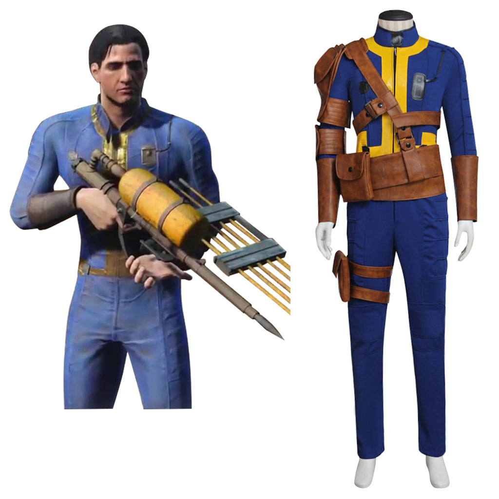 Halloweez Nate Cosplay Jumpsuit | Authentic Fallout Game Costume for Men - Halloweez