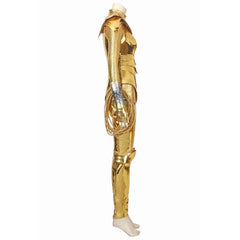 Halloweez Diana Prince Golden Battle Armor Cosplay Costume for Festive Celebrations - Halloweez