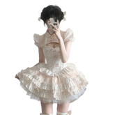 French Pure Desire Sweet Waist Lolita Princess Dress for Adults Birthday Party Cosplay Costume
