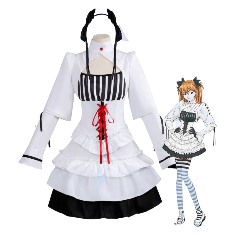 Neon Genesis Evangelion Asuka Langley Soryu Cake Dress Cosplay Costume - Halloweez
