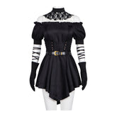 Grok Virtual Girlfriend Cosplay Costume Gothic Style Black Skirt Anime Game Roleplay Outfit for Cosplay Enthusiasts - Halloweez