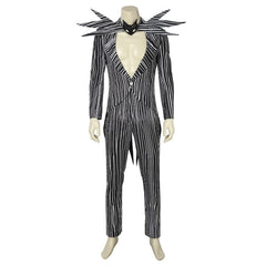 Jack Skellington Costume - Halloween Cosplay Black Stripe Suit by Halloweez - Halloweez