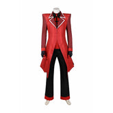 Stylish Red Tuxedo with Black Pants - Men's Anime Costume for Halloween - Halloweez
