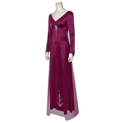 Majestic Elsa Cosplay Costume from Frozen 2: Unleash the Enchantment of the Ice Queen - Halloweez