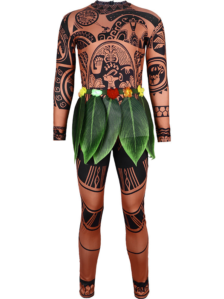 Disney Moana Maui Costume for Kids Cosplay and Stage Performance - Halloweez