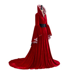 Gone with the Wind Scarlet O'Hara Red Dress Cosplay Costume - Halloweez
