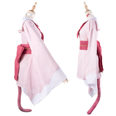 Blue Archive Hyakki Yako Student Anime Cosplay Pink Kimono Female Costume Set - Halloweez