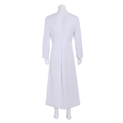 Men's Church Priest Costume - Halloweez White Liturgical Vestments with Standing Collar - Halloweez