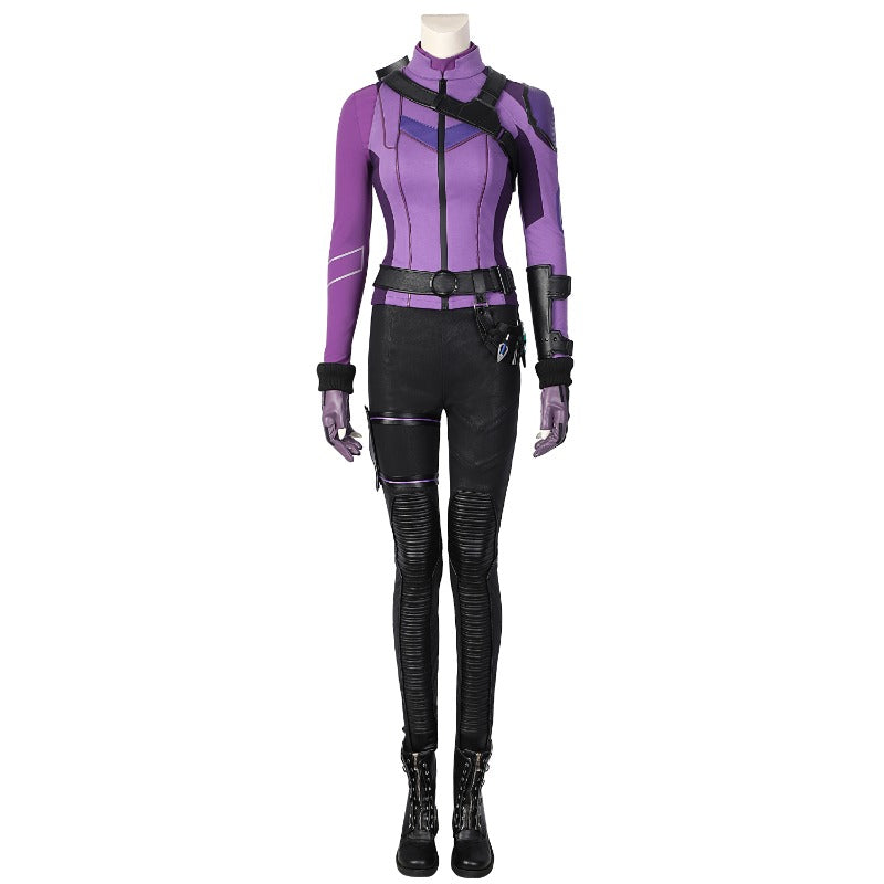 Halloweez Hawkeye Cosplay Costumes - Kate Bishop and Clint Barton Suits for Halloween & Special Events - Halloweez